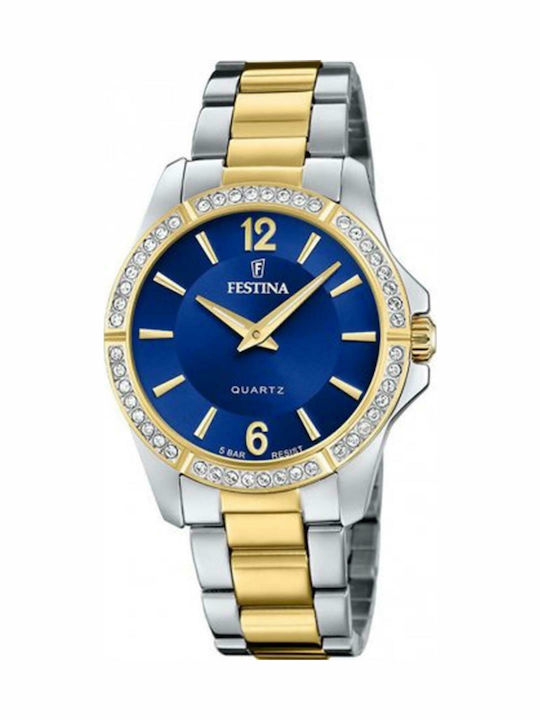 Festina Crystals Women's Watch with Metal Bracelet