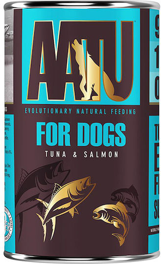 AATU Wet Food Dogs in Cans with Salmon and Tuna Fish Grain-Free 400gr