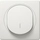 Aling Conel Recessed Wall Switch Lighting One-Way with Frame White