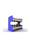 Scrill Kids Bed Bunk Single Blue for Mattress 90x200cm