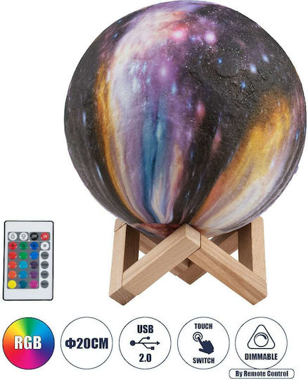 GloboStar Φωτιστικό Kaotica LED RGB Moon Light