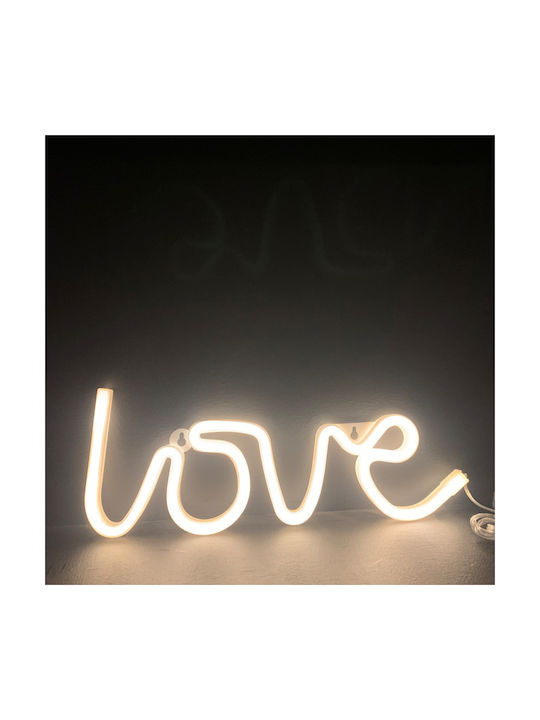 Aca Decorative Lamp Love White