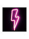 Aca Επιτραπέζιο Διακοσμητικό Φωτιστικό Neon Μπαταρίας σε Ροζ Χρώμα