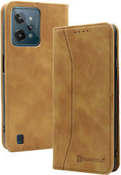 Bodycell Synthetic Leather Wallet Brown (Realme C31)