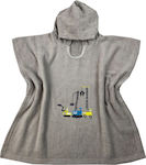 Astron Italy Kinder Strandponcho Gray 110 x 55cm.