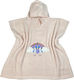 Astron Italy Kinder Strandponcho Beige 110 x 55cm.