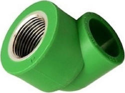 Plastherm Γωνία Σωλήνα Πολυπροπυλενίου 1/2" Θηλυκό Φ20mm