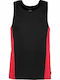 Kustom Kit Cooltex® Ανδρική Διαφημιστική Μπλούζα Αμάνικη Black/Red
