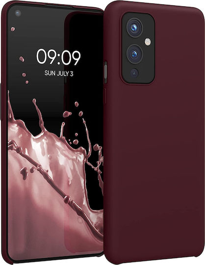 KWmobile Flexible Rubber Cover Umschlag Rückseite Silikon Tawny Red (OnePlus 9)