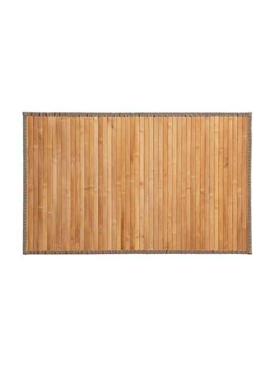 Spitishop Πατάκι Μπάνιου Ξύλινο A-S Bamboo 131569D Natural 50x80εκ.