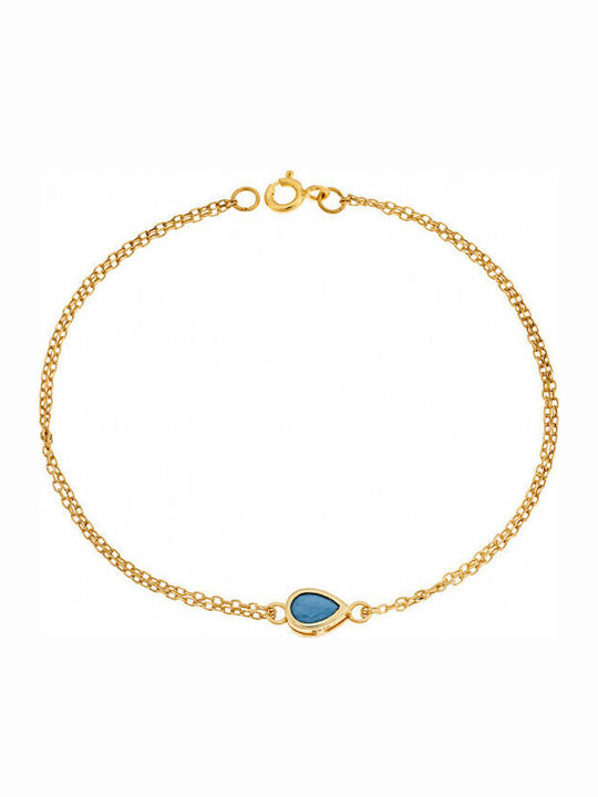 Senza Women's Silver Chain Bracelet Gold Plated...