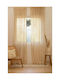 Calma House Curtain with Tab Top Xarxa Ecru 140x280cm
