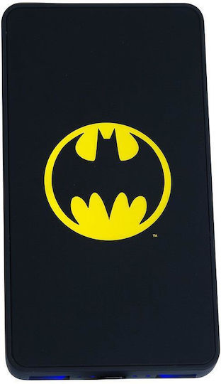 Lazerbuilt DC Batman Power Bank 6000mAh με 2 Θύρες USB-A Μαύρο