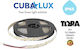 Cubalux Waterproof LED Strip 24V Natural White Light 5m