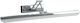 GloboStar Mara Modern Wandleuchte mit Integrierte LED und Natürliches Weiß Licht Silber 60x13cm