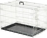 Copele Medium Custi de câine din sârmă cu 2 uși με Μαύρη Βάση 57x93x66cm