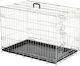 Copele Medium Dog Wire Crate with 2 Doors με Μαύρη Βάση 57x93x66cm