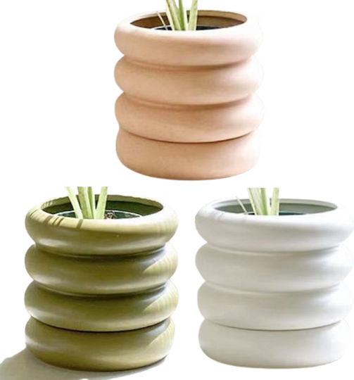 Viosarp Modern Round Set 3 Töpfe Ton Ceramic