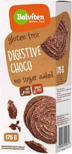 Balviten Organic Biscuits Digestive Whole Chocolate Sugar Free 1pcs 175gr