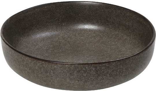 Espiel Etna Plate Soup made of Porcelain Olive with Diameter 17.5cm