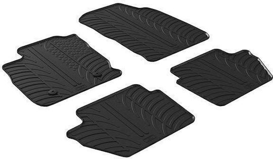 Gledring Set of Front and Rear Mats 4pcs for Ford EcoSport 2017 Black