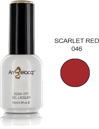 Angelacq Хибриден Лак за Нокти Scarlet Red 046 15мл 1бр