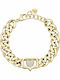 Chiara Ferragni Women's Bracelet Chain made of Brass Gold Plated with Zircon
