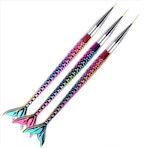 Mermaid Nail Art Set Nail Brushes