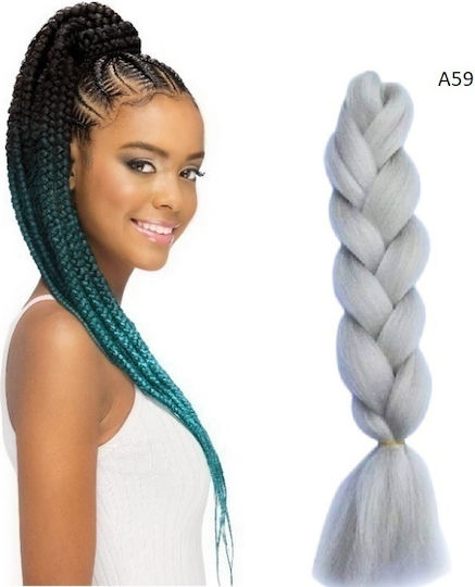 Hairpieces in Gray Color 125cm A59