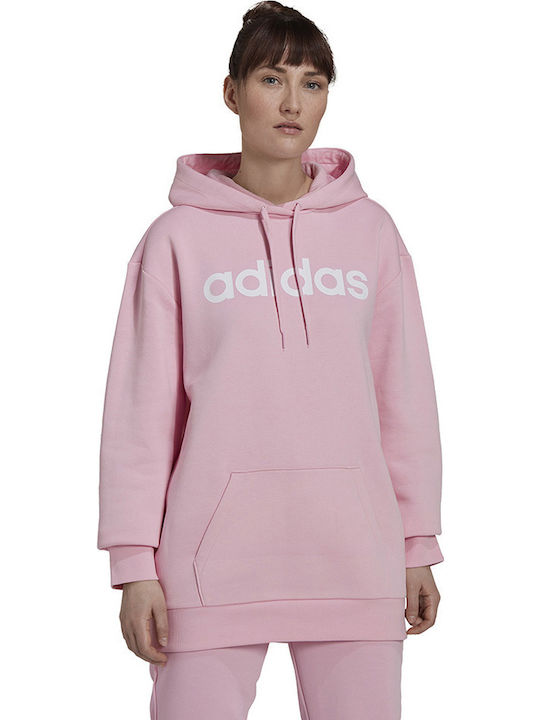 adidas Performance Φούτερ Ροζ με Κουκούλα