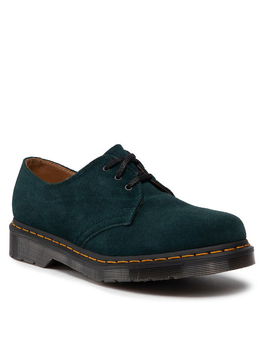 Dr. Martens 1461 Suede Ανδρικά Casual Παπούτσια Racer Green 27458286