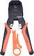 Harden Ethernet Internet Cable Crimping Plier RJ12, RJ11, RJ45, RJ10 with Cable Cutter (Length 190mm)