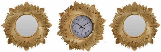 Wall Clock Plastic Gold Ø25cm