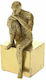 Iliadis Dekorativ Statuette aus Polyresin in Gold 10x12x22cm 1Stück