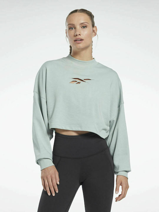 Reebok Studio Vector Women's Athletic Cotton Blouse Long Sleeve Seagry