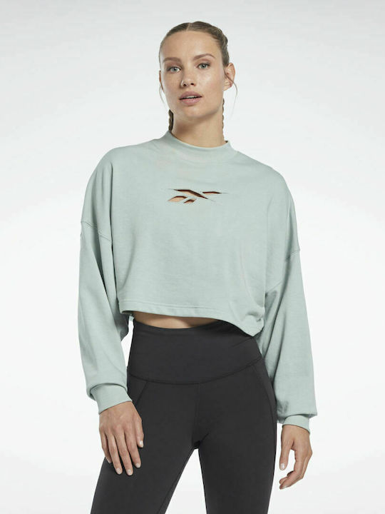 Reebok Studio Vector Damen Sportlich Baumwolle Bluse Langärmelig Seagry