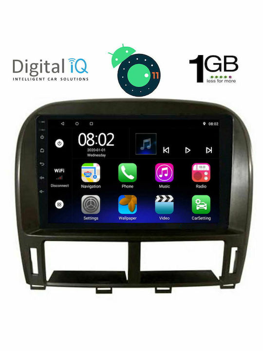 Digital IQ Auto-Audiosystem für Jaguar XF Lexus E-Commerce-Website 2000 - 2006 (Bluetooth/USB/AUX/WiFi/GPS/Apple-Carplay/Android-Auto) mit Touchscreen 9"