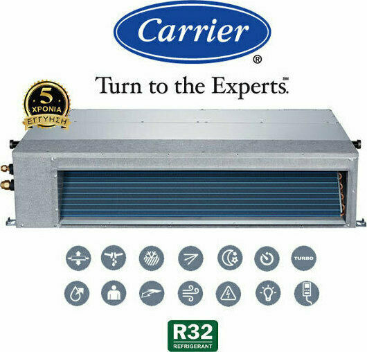 Carrier 42QSS048D8S / 38QUS048D8T Climatizator Inverter Comercial Unitate de tavan ascunsă 47769 BTU cu Aer conditionat inverter comercial R32