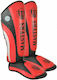 Sport Masters NS-PU-FT Adults Red Shin Guards