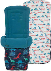 Cosatto D is for Dino Stroller Footmuff with Fleece Lining 85x48cm Blue