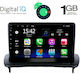 Digital IQ Auto-Audiosystem für Volvo C30 / S40 2006 - 2013 (Bluetooth/USB/AUX/WiFi/GPS/Apple-Carplay/Android-Auto) mit Touchscreen 9"