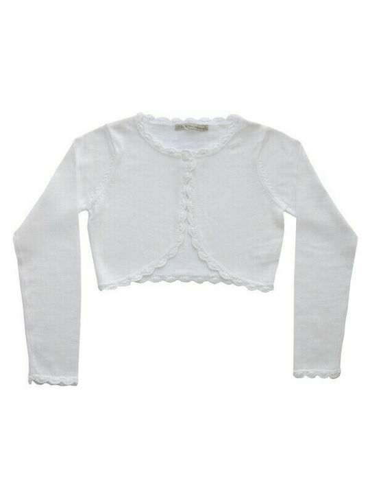 Bolero Losan Junior Knitted Spring White 514-5701AD - White