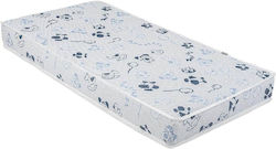 Kikka Boo Στρώμα Κούνιας Memory Comfort Cool Gel Horses Λευκό με Memory Foam 70cmx140cmx12cm