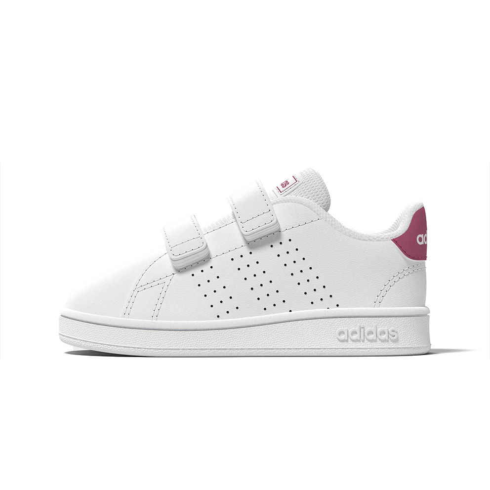 Adidas Παιδικά Sneakers Advantage Cf Real I Core GW6501 με Σκρατς White / / Cloud Pink Black