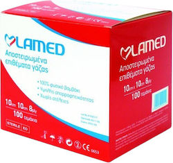 Lamed Sterile Gauze Pads 10x10cm 8ply 100pcs