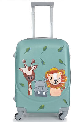 Playbags Kinder Kabinen-Reisekoffer Hartschale Safari mit 4 Räder Höhe 55cm