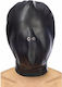 Fetish Tentation BDSM Mask Fetish Hood With Strap Black