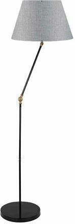 HomeMarkt Floor Lamp H150xW38cm. with Socket for Bulb E27 Black