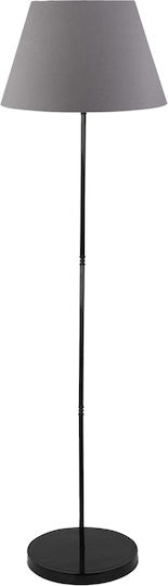 HomeMarkt Floor Lamp H143xW38cm. with Socket for Bulb E27 Gray