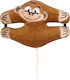 Sevi Bebe Monkey Προστατευτικό Δακτύλων από Πόρτες από Ύφασμα σε Καφέ Χρώμα